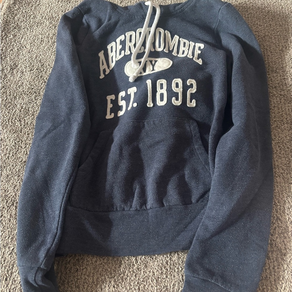 Abercrombie & Fitch Dark Blue Crewneck Sweater